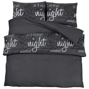 vidaXL Bettw&auml;sche-Set Schwarz und Wei&szlig; 200x220 cm Baumwolle