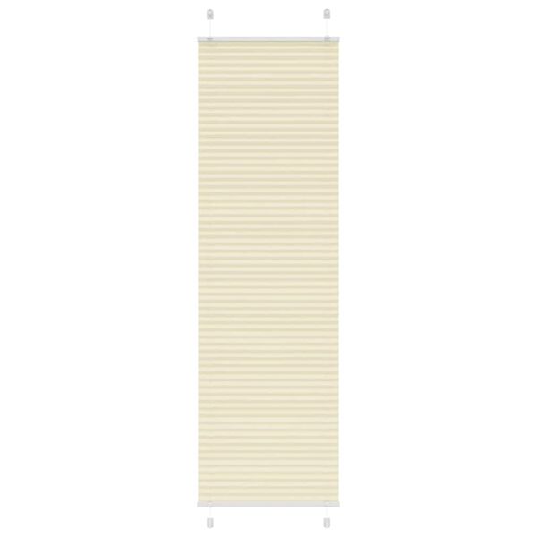 vidaXL Plissee Creme 55x200 cm Stoffbreite 54,4 cm Polyester