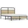 vidaXL Bettgestell ohne Matratze 140x200 cm Sonoma-Eiche Holzwerkstoff