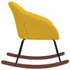 vidaXL Schaukelstuhl Gelb Stoff