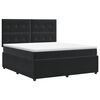 vidaXL Boxspringbett mit Matratze Schwarz 180 x 200 cm Samt