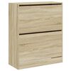 vidaXL Schuhschrank Sonoma-Eiche 80x34x96,5 cm Holzwerkstoff
