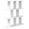 vidaXL Wandregal Wei&szlig; 102 x 20 x 96 cm Holzwerkstoff