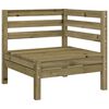 vidaXL Gartensofa 4-Sitzer Kiefernholz Impr&auml;gniert