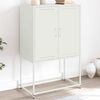 vidaXL Highboard Wei&szlig; 68,5x38,5x107 cm Stahl