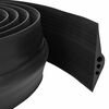 vidaXL Bodenabdichtung f&uuml;r die Garage 78 x 14 mm 2 m EPDM Gummi