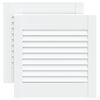 vidaXL Schrankt&uuml;ren Lamellen-Design 2 Stk Wei&szlig; 39,5x39,4 cm Massivholz