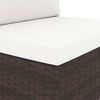 vidaXL 5-tlg. Garten-Lounge-Set Poly Rattan Braun