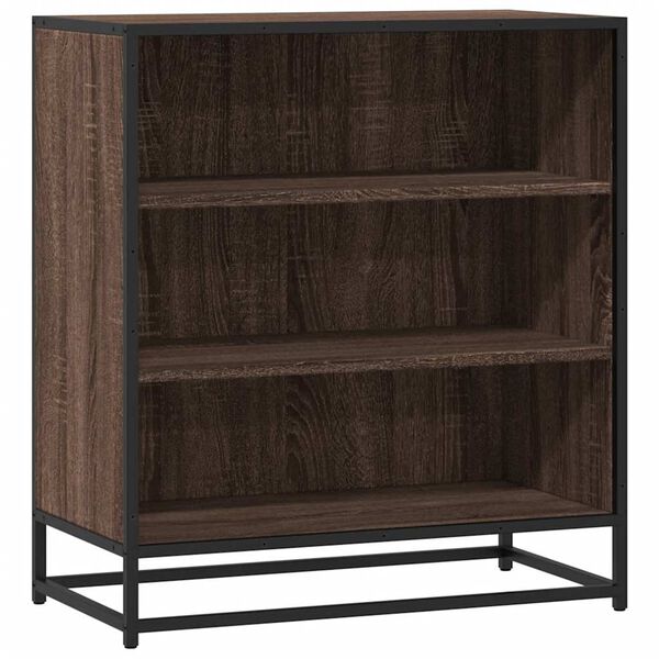 vidaXL Sideboard Braun Eichen-Optik 68x35x76 cm Holzwerkstoff & Metall