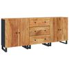 vidaXL Sideboards 3 Stk. Massivholz Akazie