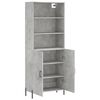 vidaXL Highboard Betongrau 69,5x34x180 cm Holzwerkstoff