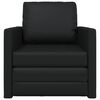 vidaXL Schlafsofa 60cm Schwarz Kunstleder