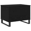 vidaXL Couchtisch Schwarz Eichen-Optik 60 x 44,5 x 45 cm