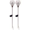 Luxform LED Solar Gartenstecker Pentagon 2 Stk.