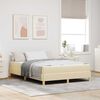 vidaXL Boxspringbett mit Matratze Creme 160 x 200 cm Stoff