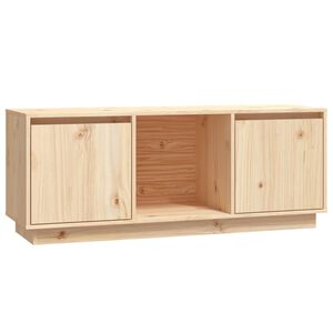 vidaXL TV-Schrank 110,5x35x44 cm Massivholz Kiefer