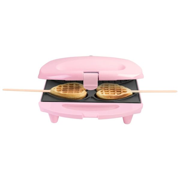 Bestron Waffeleisen f&uuml;r herzf&ouml;rmige Waffeln DSW271P 780 W Rosa