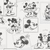 Noordwand Tapete Kids @ Home Mickey and Minnie Sketch Schwarz und Weiß