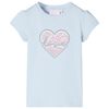 Kinder-T-Shirt Hellblau 116