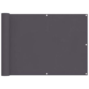 vidaXL Balkonsichtschutz Oxfordgewebe 90x600 cm Anthrazit
