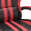 vidaXL Gaming-Stuhl Schwarz und Rot Kunstleder