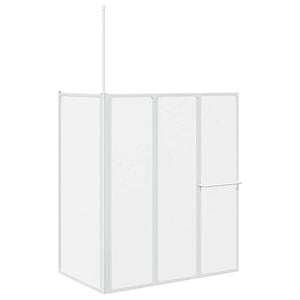 vidaXL Duschwand L-Form 70x120x137 cm 4-teilig Faltbar