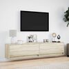 vidaXL TV-Wandschrank mit LED Sonoma-Eiche 180x31x38 cm