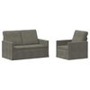 vidaXL Sofa-Set 2 pcs Hellgrau Cordstoff