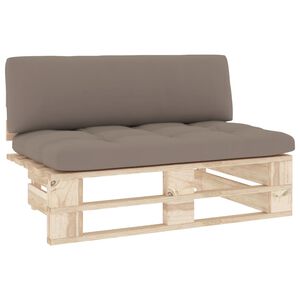 vidaXL Outdoor-Mittelsofa Paletten Impr&auml;gniertes Kiefernholz