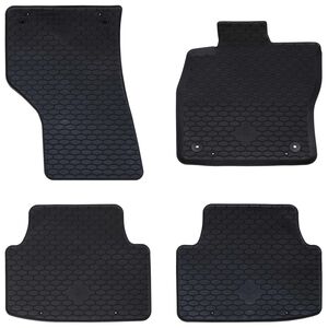 vidaXL Autofu&szlig;matte 4 pcs Schwarz Sitz LEON TPE