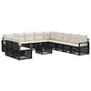 vidaXL Gartensofa-set 12 stk. Schwarz Poly-Rattan