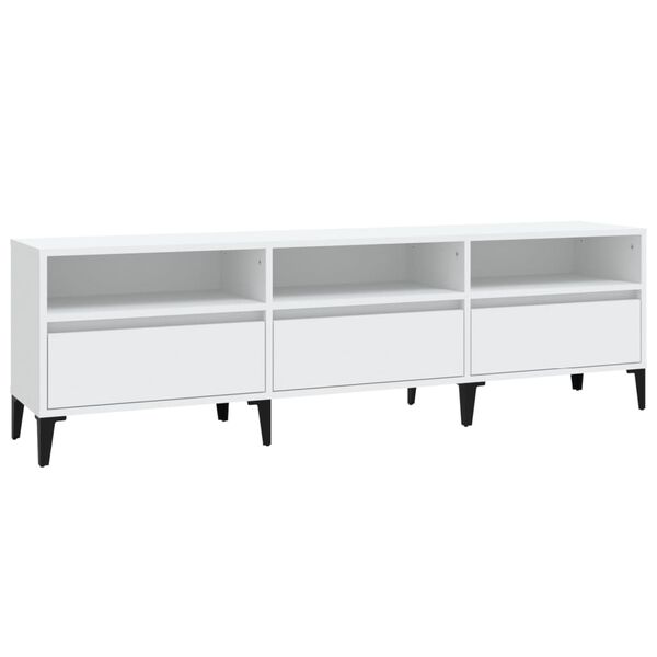 vidaXL TV-Schrank Wei&szlig; 150x30x44,5 cm Holzwerkstoff
