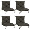 vidaXL 4-teilige Palettenkissen VIANEN 4 stk. 100 % Polyester
