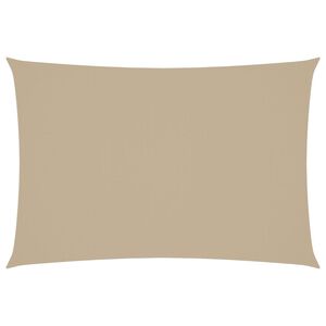 vidaXL Sonnensegel Oxford-Gewebe Rechteckig 3x5 m Beige
