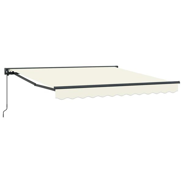 vidaXL Einziehbare Markise Creme 300 x 250 cm Aluminium und Stoff