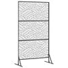 vidaXL Sichtschutz Grau 100 x 50 x 180 cm Stahl