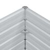 vidaXL Garten-Hochbeet 320x40x77 cm Verzinkter Stahl Silber