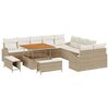 vidaXL Garten-Sofa-Set 13 Stk. 12-Sitzanzahl Beige