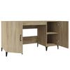 vidaXL Schreibtisch Sonoma-Eiche 140x50x75 cm Holzwerkstoff