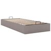 vidaXL Ottoman-Bett ohne Matratze Taupe 90x190 cm Stoff