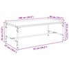 vidaXL Couchtisch Artisan-Eiche 100 x 50 x 35 cm Holzwerkstoff