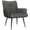 vidaXL Sessel Dunkelgrau Cordstoff