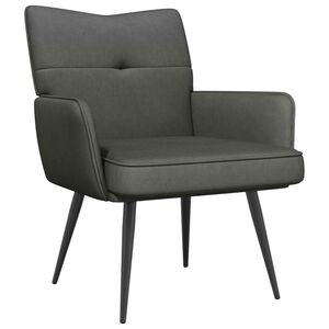 vidaXL Sessel Dunkelgrau Cordstoff