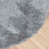 vidaXL Teppich Shaggy Hochflor NAVARRA Hellgrau 160x160 cm Polyester