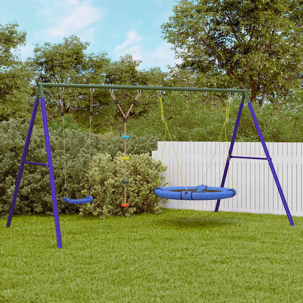 vidaXL Schaukel-Set mit Schaukelsitz Kletterschaukel und Nestschaukel