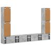 vidaXL TV-Schrankset 8 pcs Beton Grau Holzwerkstoff