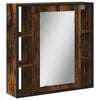 vidaXL Bad-Spiegelschrank R&auml;uchereiche 60x16x60 cm Holzwerkstoff