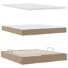 vidaXL Aufbewahrungsbett mit Matratze Cappuccino 180 x 200 cm