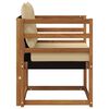 vidaXL Outdoor-Sofagarnitur Massives Akazienholz und Textilene Natur