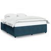 vidaXL Bettgestell Blau 200x200 cm Samt